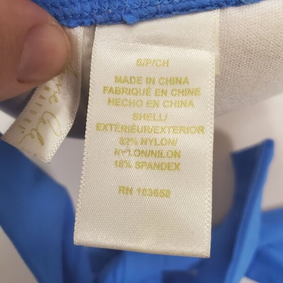 Anne Cole Women's Blue Underwire Halter Neck Tie Back Bikini Top Size S - Picture 5 of 6